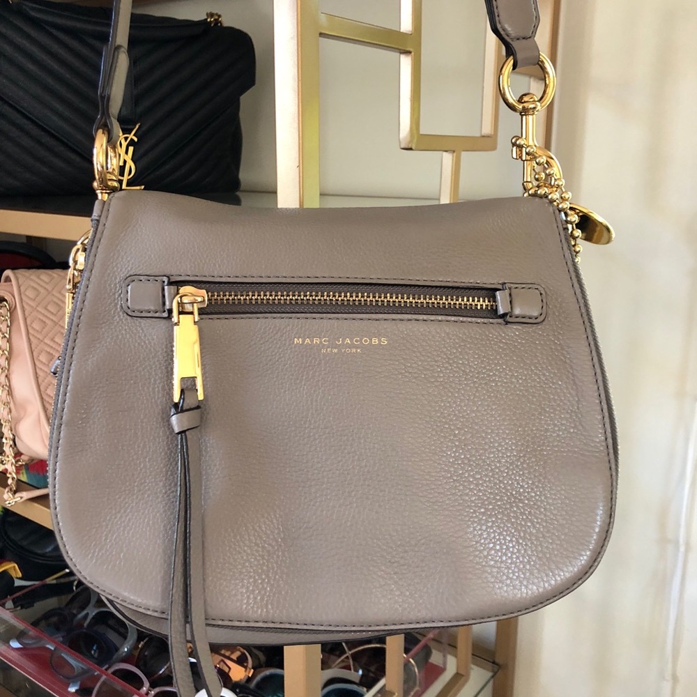 Marc Jacobs taupe crossbody bag